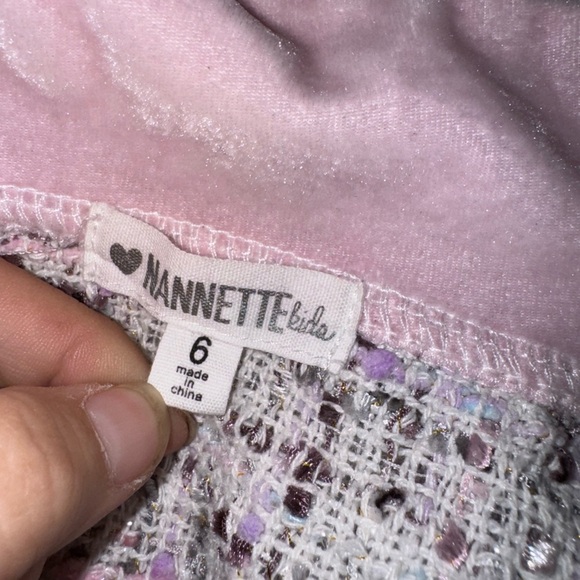 Nanette Lepore Girls Tweed pea coat Jacket Sz. 6 - Picture 7 of 8